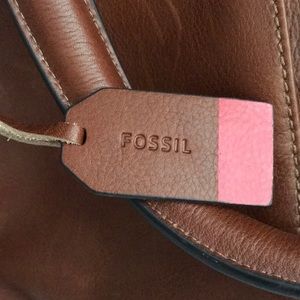 fossil defender leather duffle bag